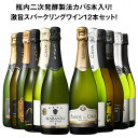 瓶内二次発酵製法カバ5本入り!!激旨スパークリングワイン12本セット 第18弾｜辛口好き必見